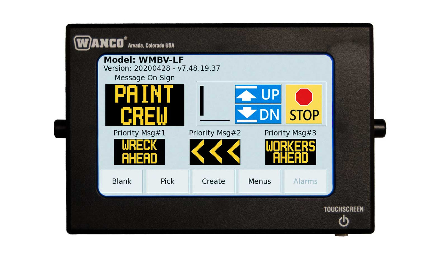Small Truck Message Sign with Large Display