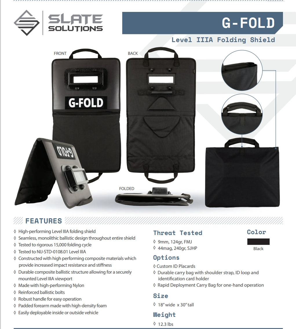 G-FOLD Level IIIA Folding Shield