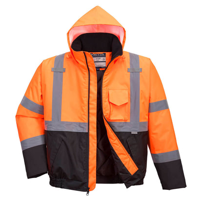 Hi-Vis Contrast Winter Bomber Jacket