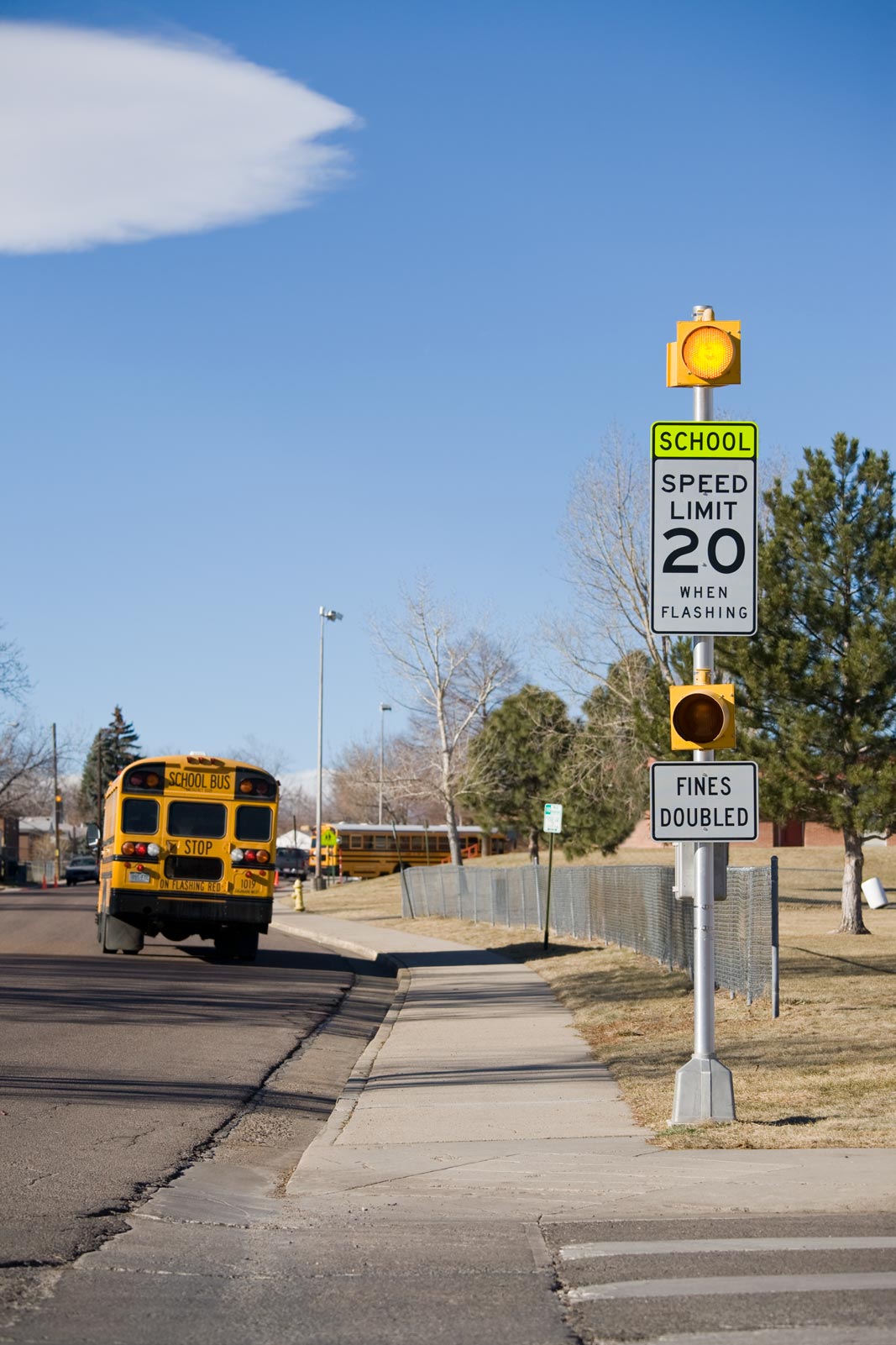 Solar School Zone Caution Beacon