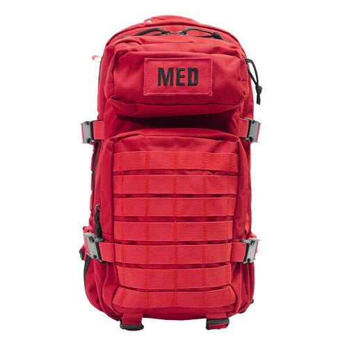 Tactical Trauma First Aid Backpack - Red